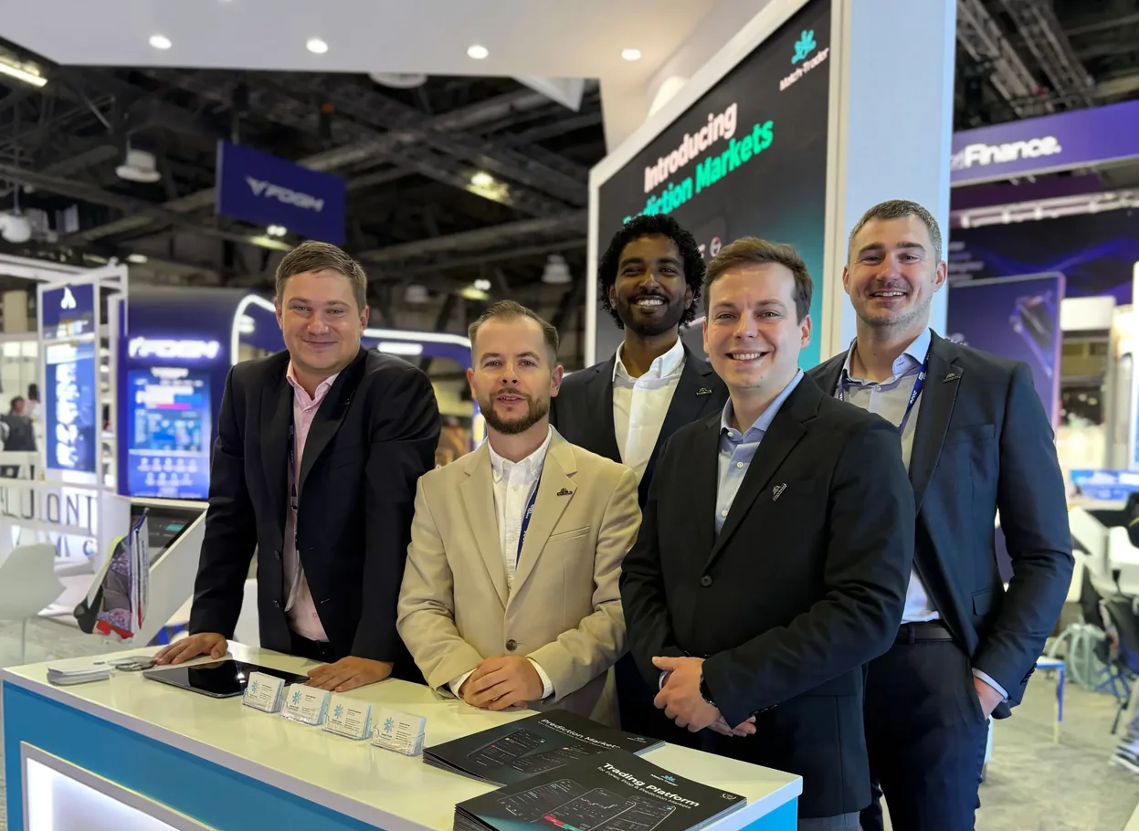 Match-Trader team at an industry expo booth
